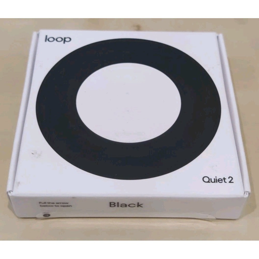 Loop Sublime Quiet 2 Ear Plugs Certified Hearing Protection (Black) New/ Sealed